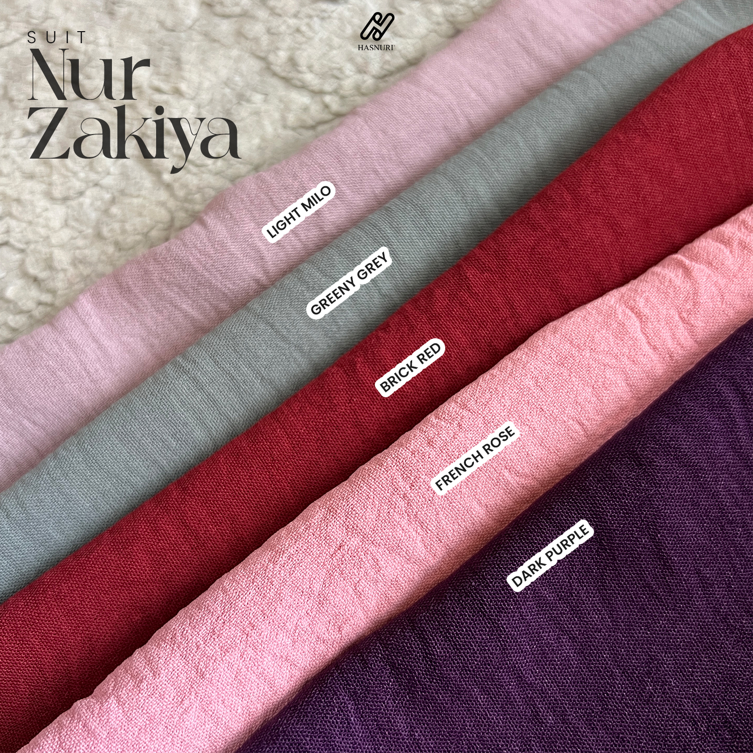 Suit Nur Zakiya - French Rose