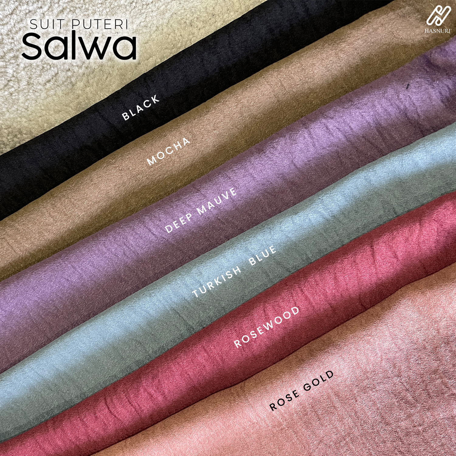 Suit Puteri Salwa - Deep Mauve