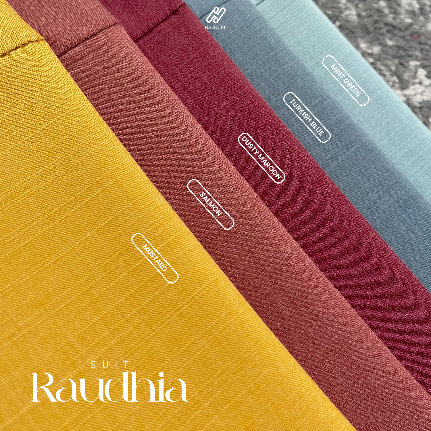 Suit Raudhia - Mustard