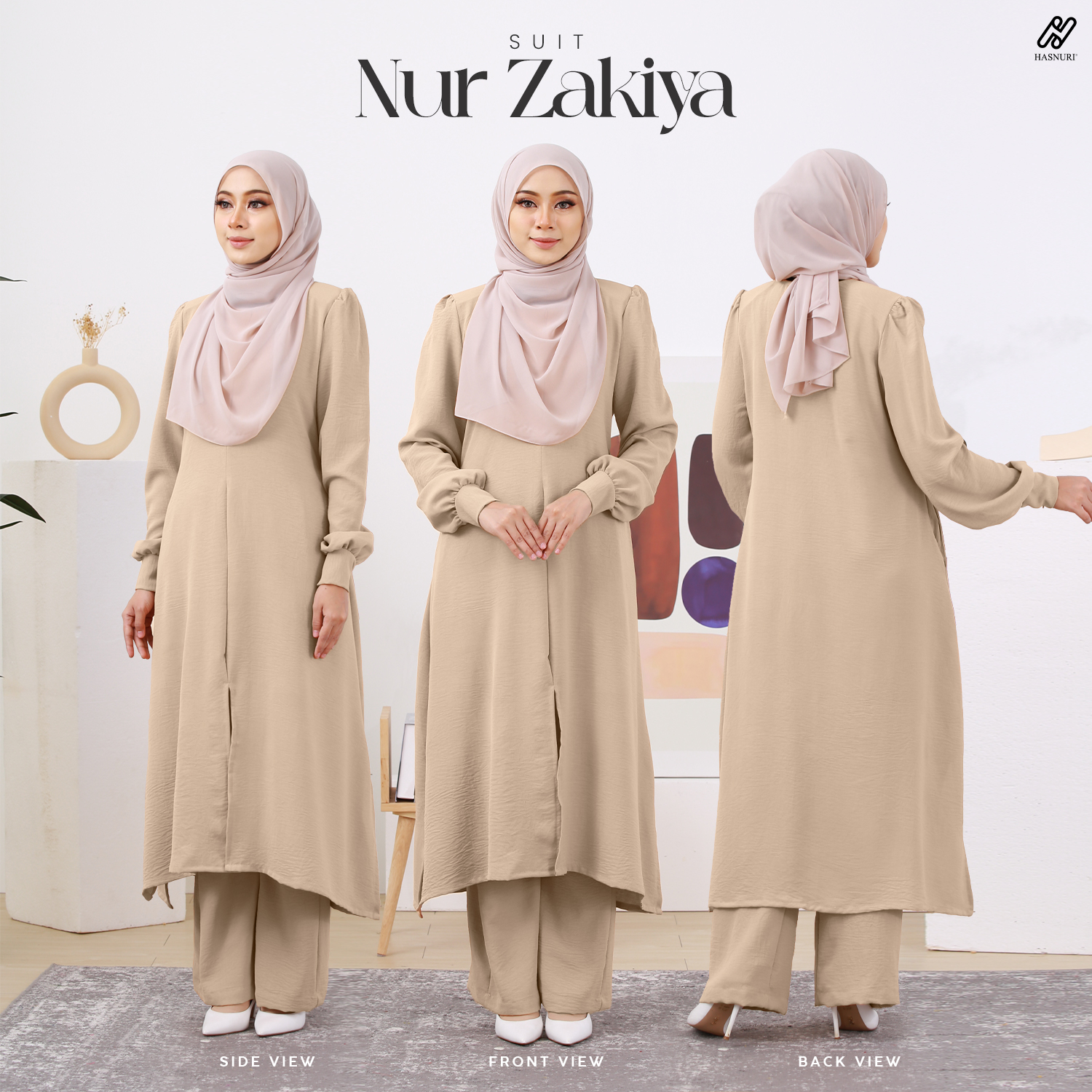 Suit Nur Zakiya - Vanilla