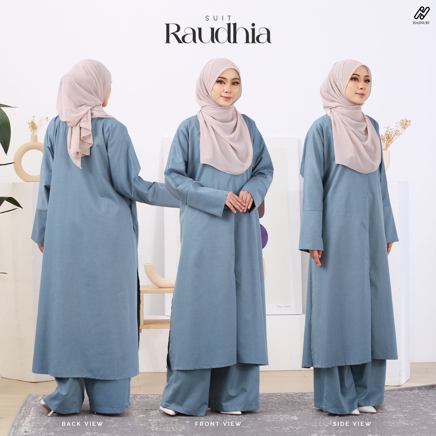 Suit Raudhia - Mustard