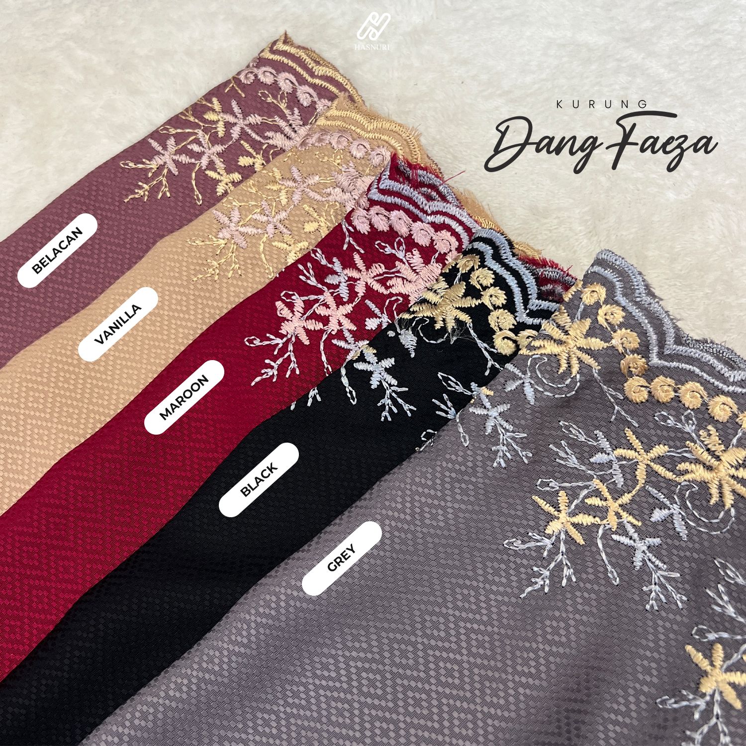 Kurung Dang Faeza Kids - Vanilla