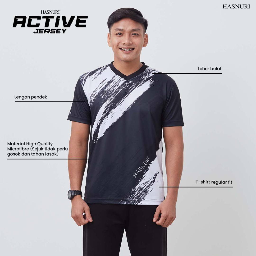 Hasnuri Active Jersey Men - Multicolour