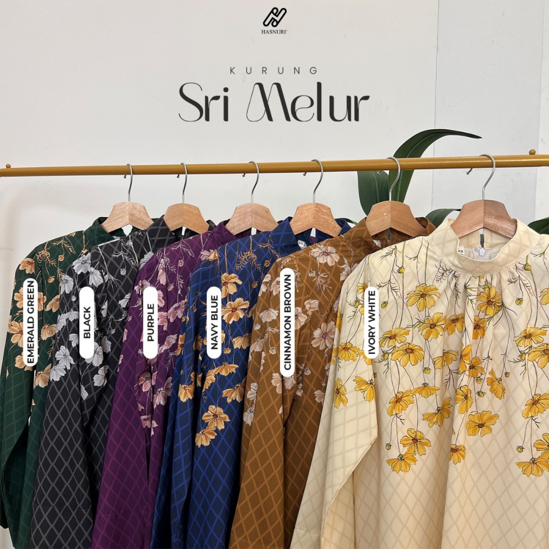 Kurung Sri Melur - Black