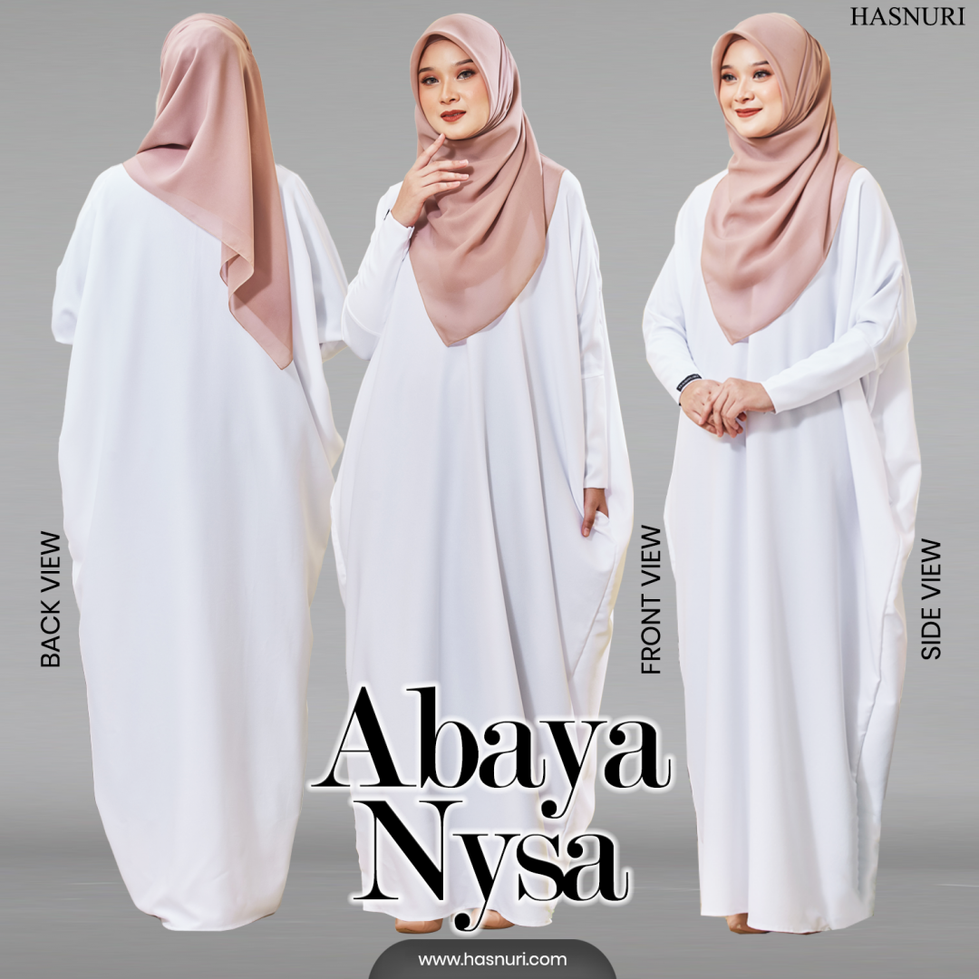 Abaya Nysa - Blue Grey