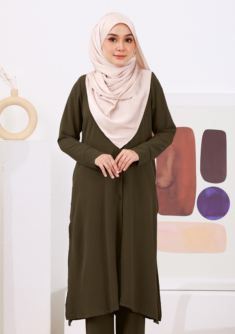 Suit Liyana - Army Green