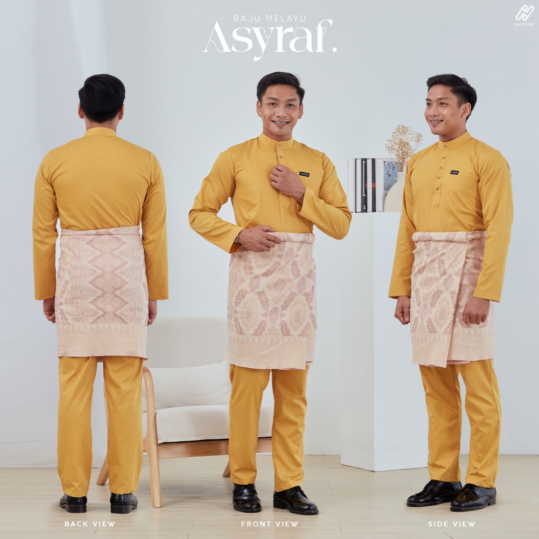 Baju Melayu Asyraf - Dusty Maroon