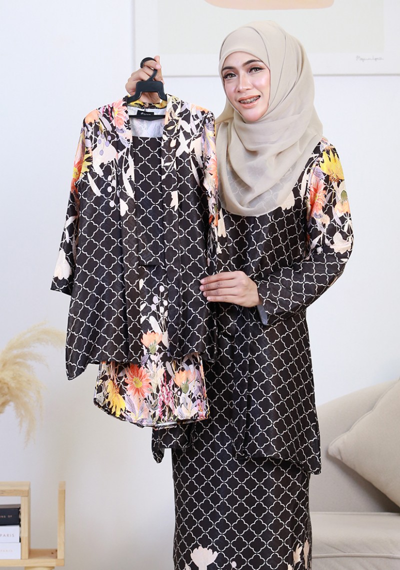 Kebaya Cik Aminah Kids 2.0 - Black