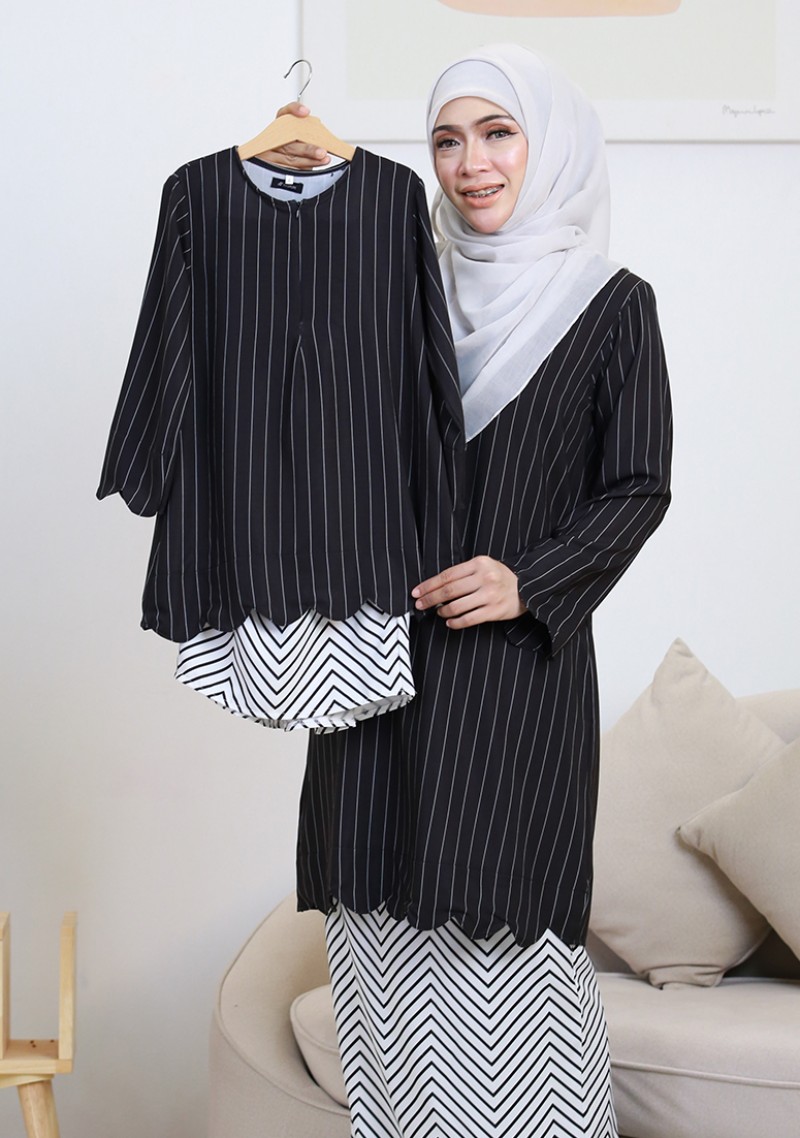 Kurung Imani Labuh Kids - Black