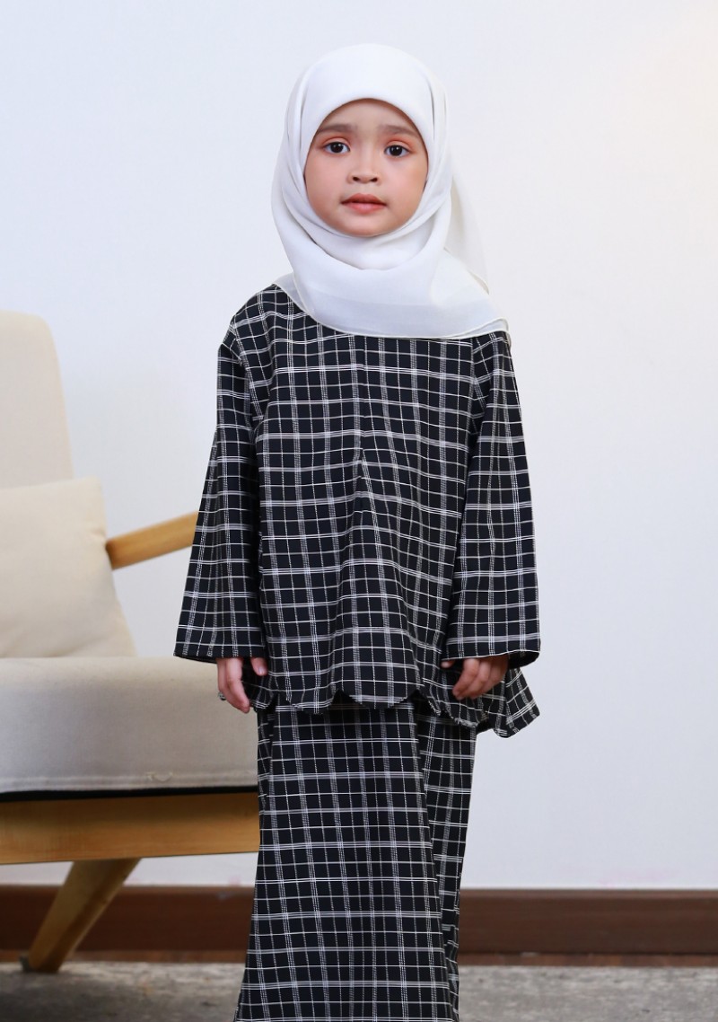 Kurung Dang Hanna Kids - Black