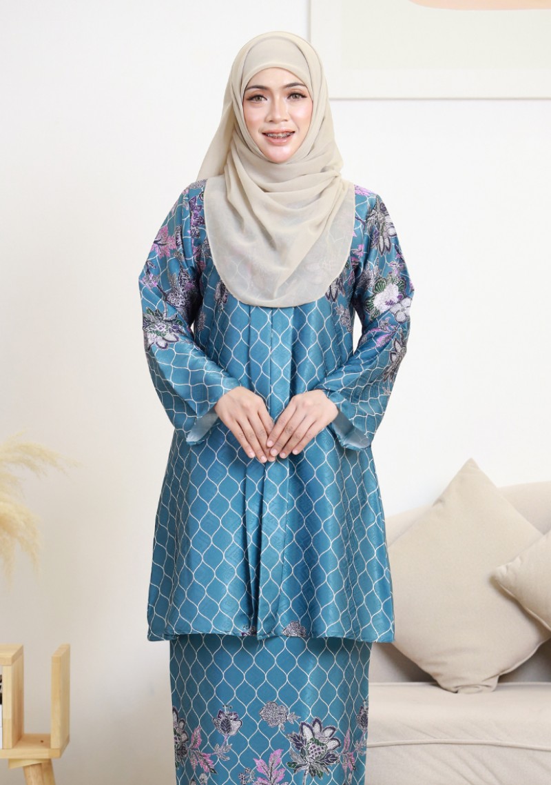 Kebaya Cik Laila - Blue