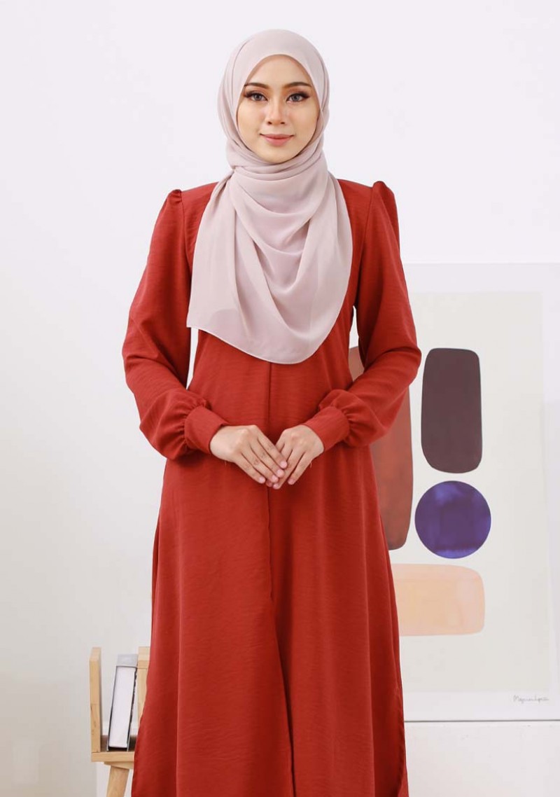 PO Suit Nur Zakiya - Brick Red