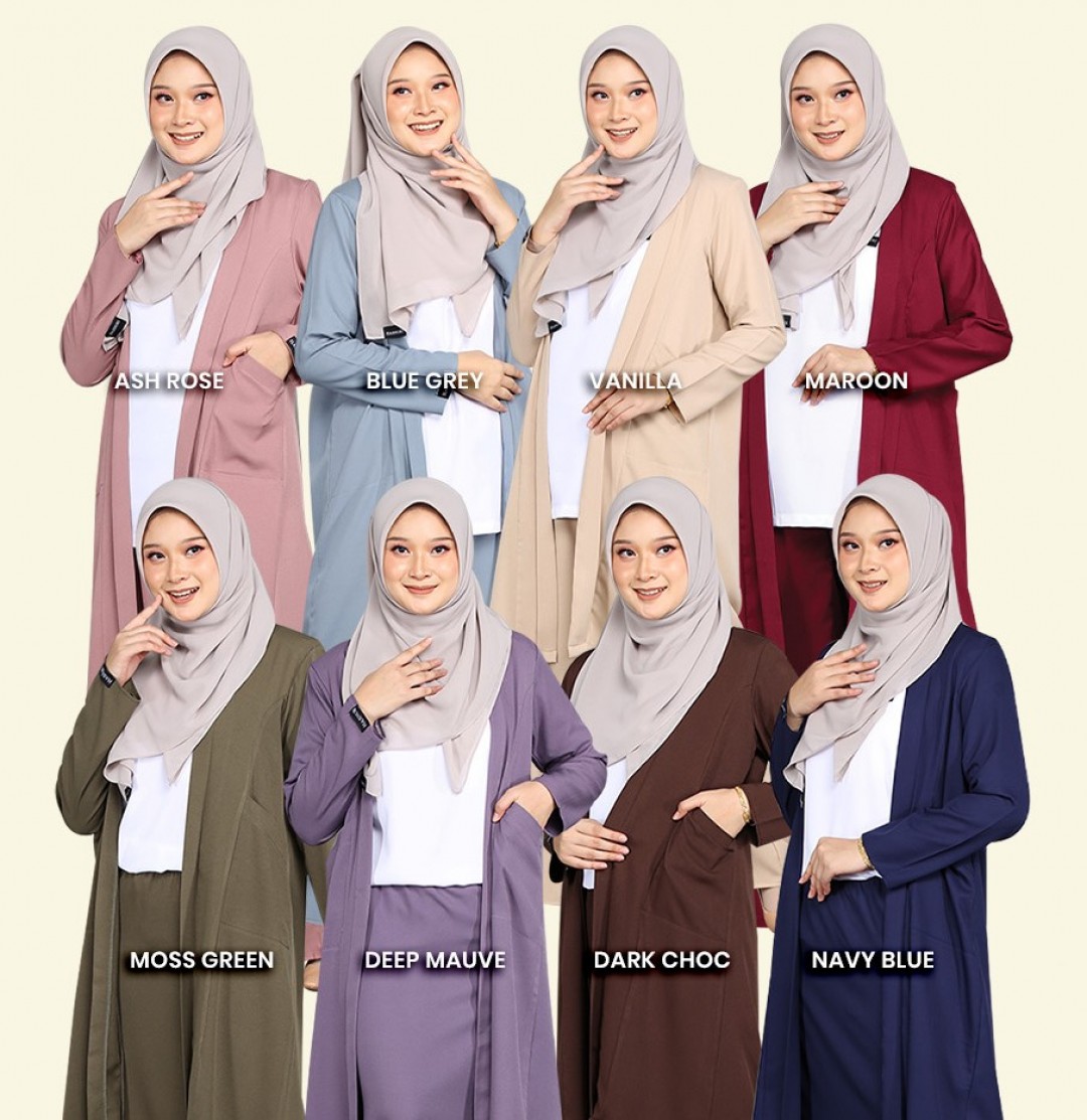 Cardigan Atyaa - Deep Mauve - L