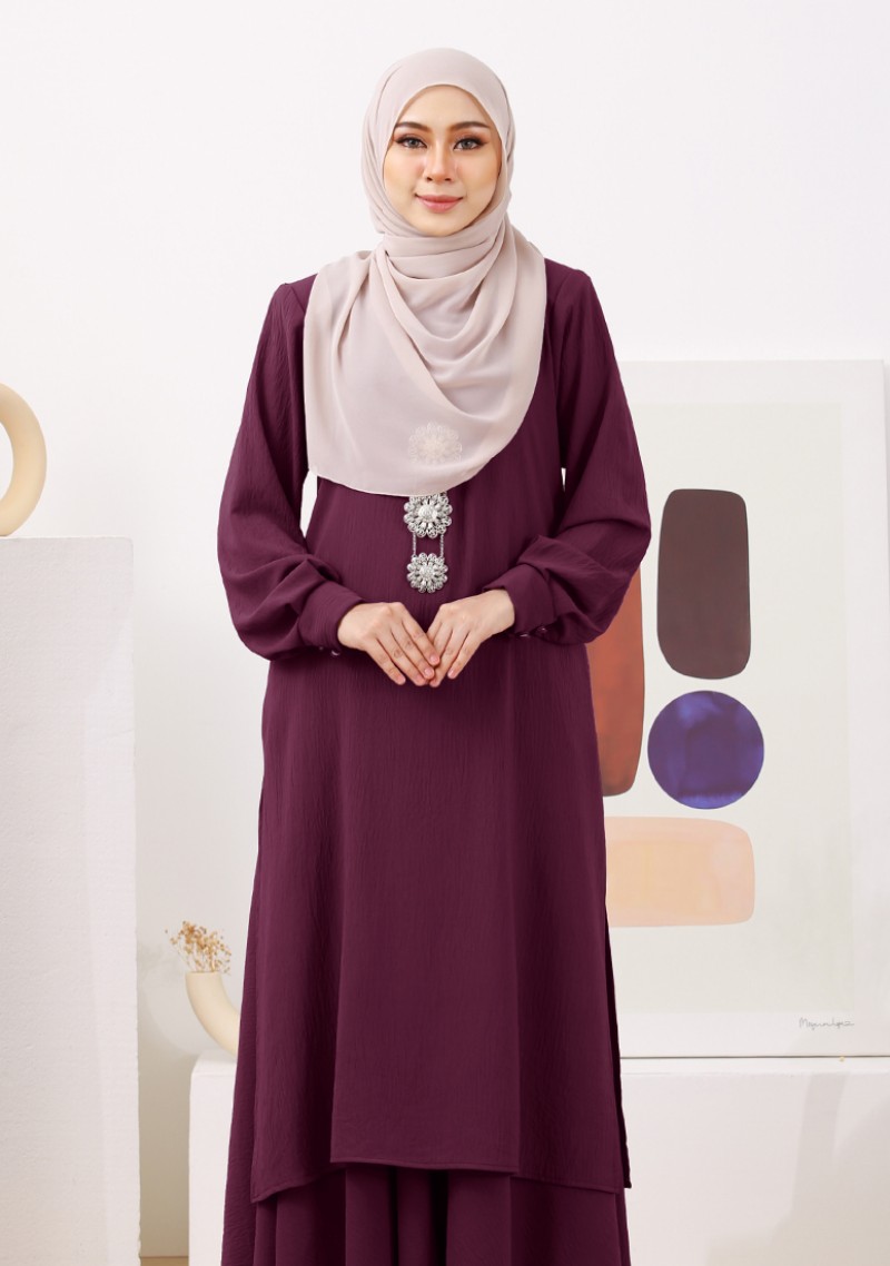 Kurung Princess Helena - Deep Plum