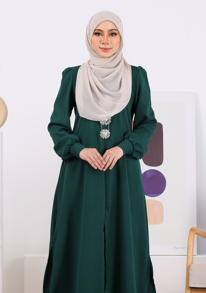 Kurung Nur Zakiya - Emerald Green