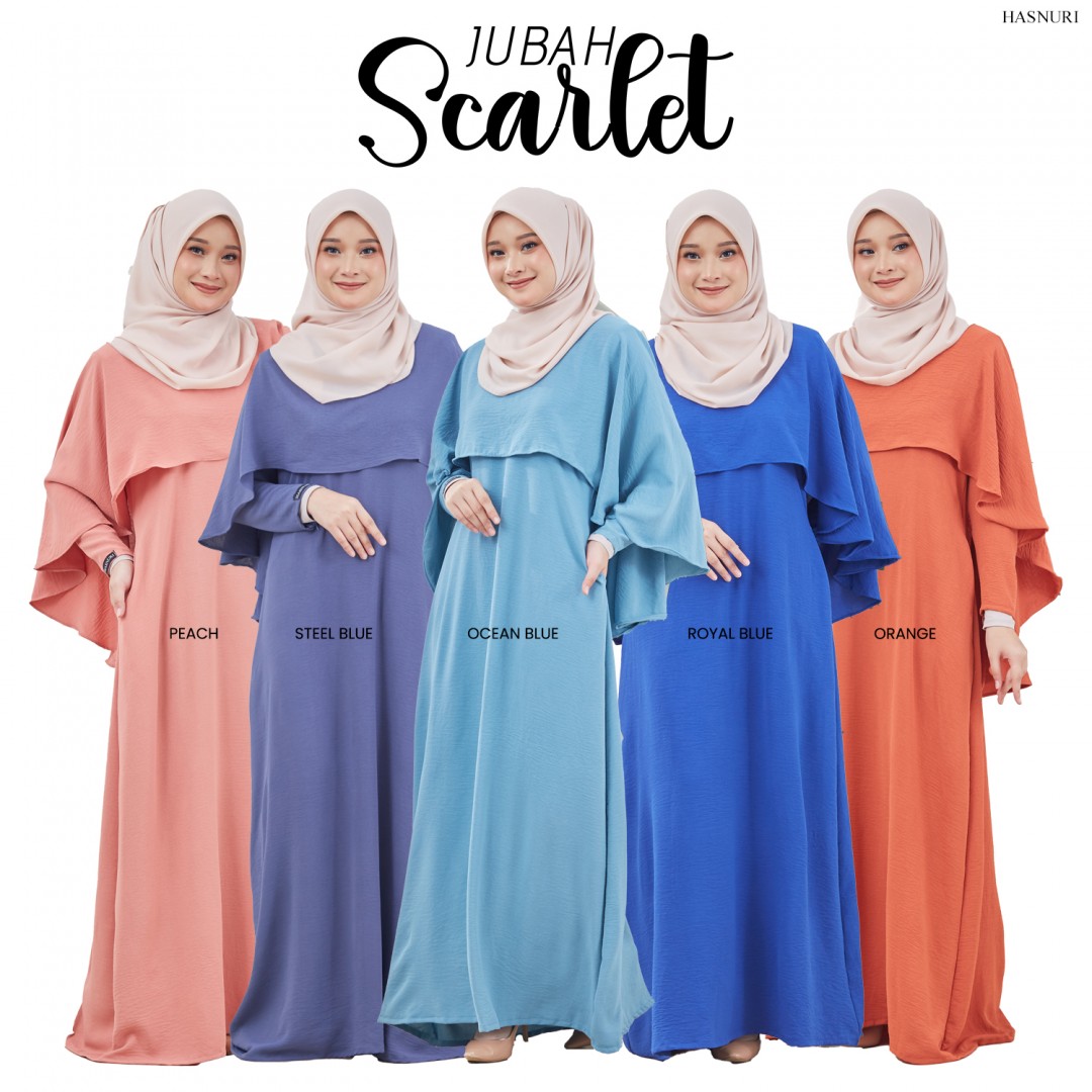 Jubah Scarlet - Ocean Blue