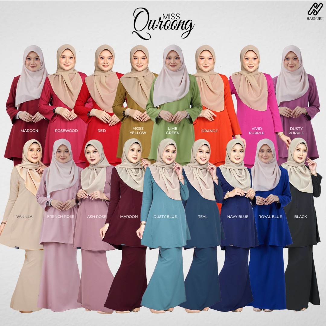 Kurung Miss Quroong - Rosewood