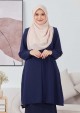 Kurung Farhana - Navy Blue