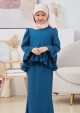 Kurung Maleeka Kids - Teal