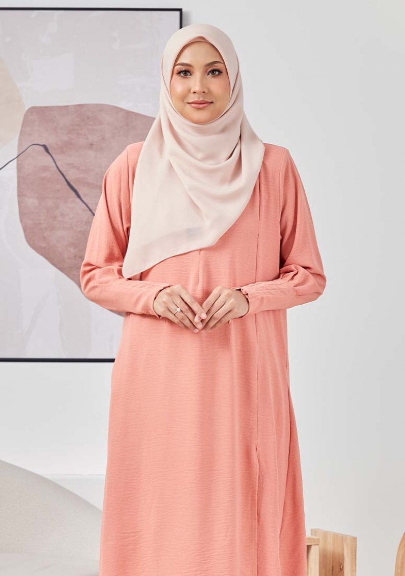 Kurung Muazara - Dusty Peach