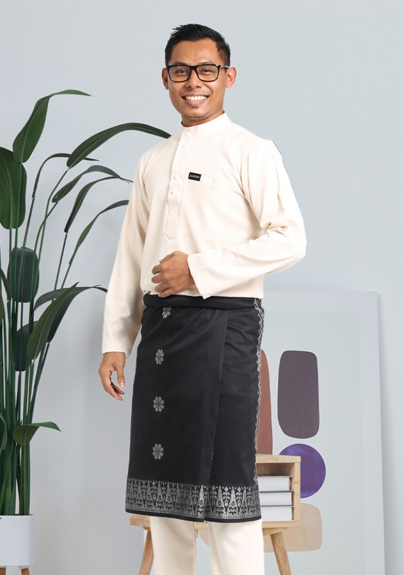 Baju Melayu Jebat - Light Cream