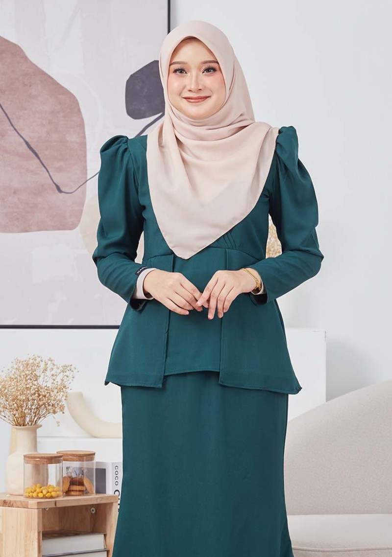 Kurung Mayesa - Emerald Green