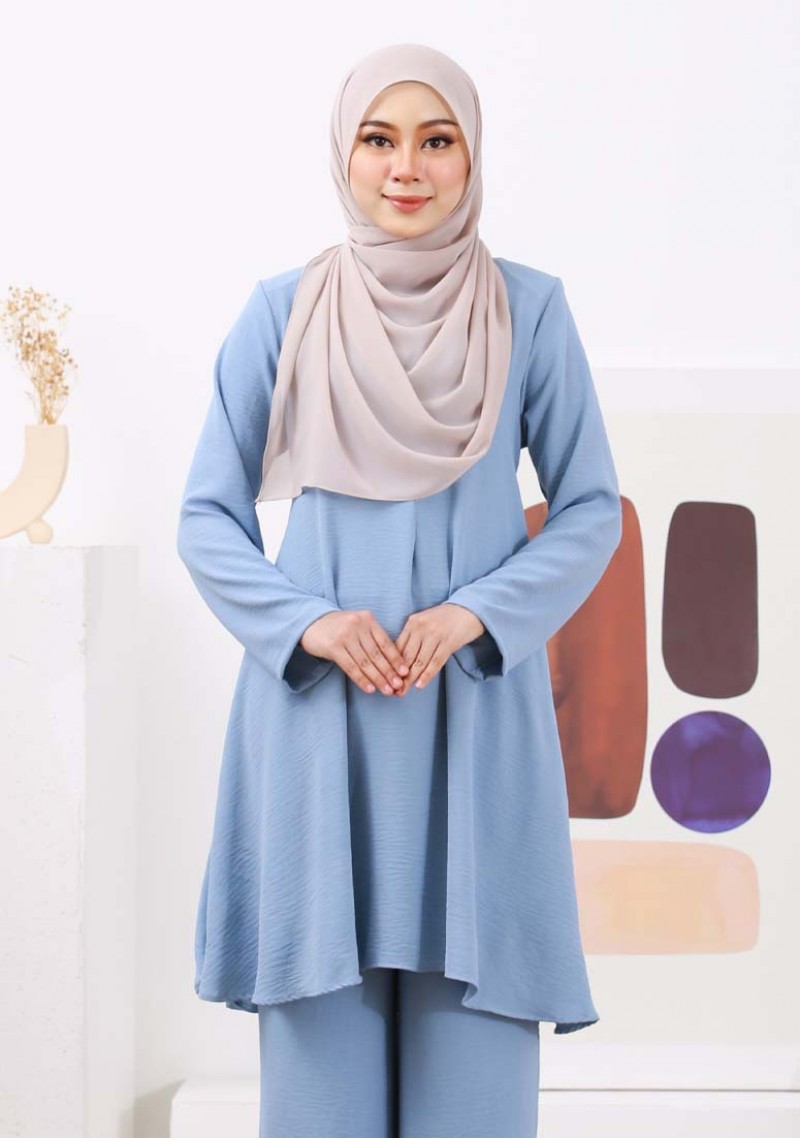 Suit Maymunah - Ash Blue