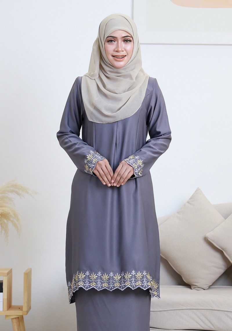 Kurung Dang Faeza 2.0 - Grey