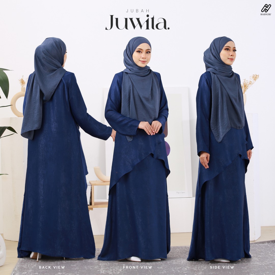 Jubah Juwita - Navy Blue