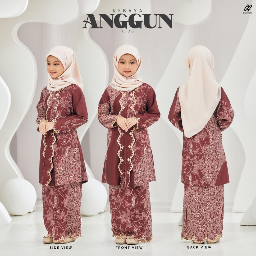 Kebaya Anggun Kids - Light Grey