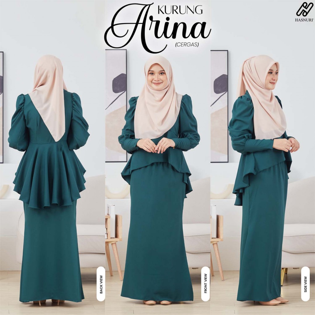 Kurung Arina - Black