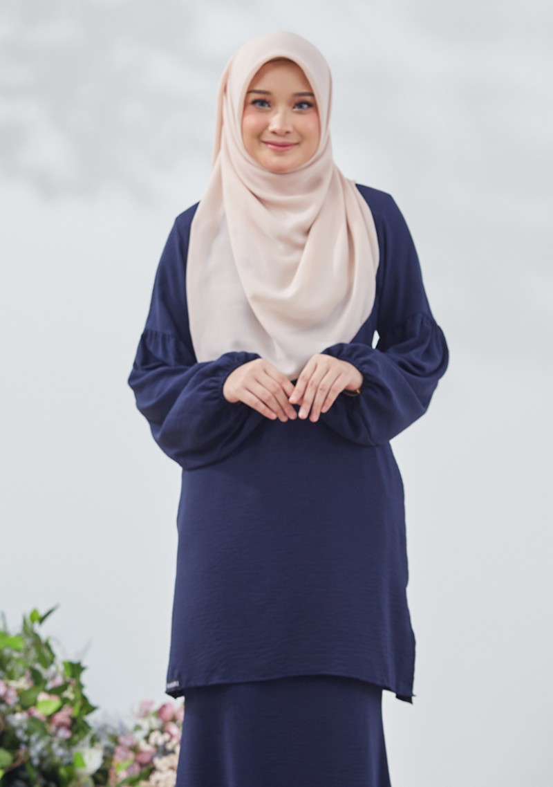 Kurung Azzy - Navy Blue