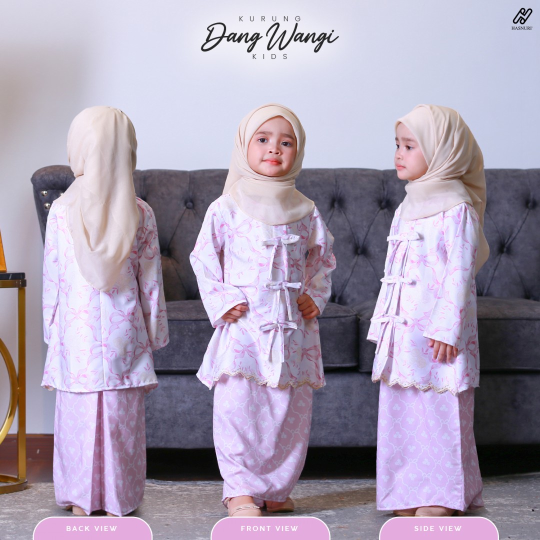 Kurung Dang Wangi Kids - Light Green