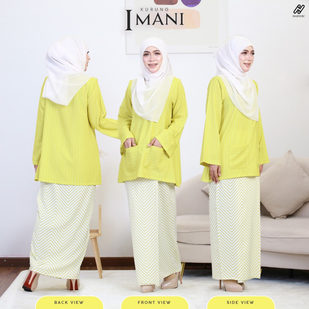 Kurung Imani - Yellow