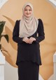 Kurung Lily Scallop - Black