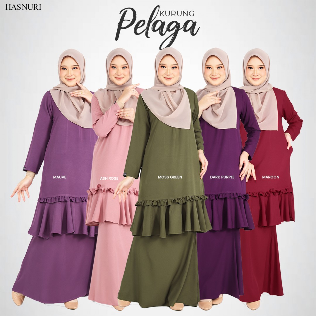 Kurung Pelaga - Ash Rose