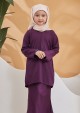 Kurung Simple Rose Kids - Purple