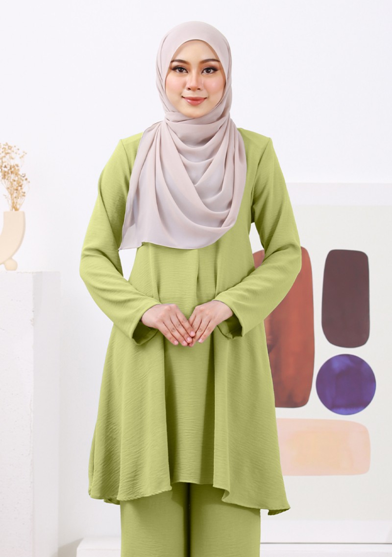 Suit Maymunah - Lime Green