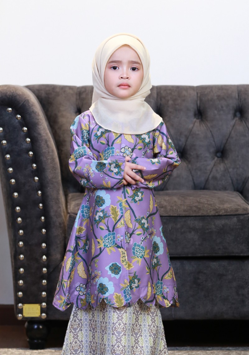 Kurung Dang Tiara Kids - Lilac Purple