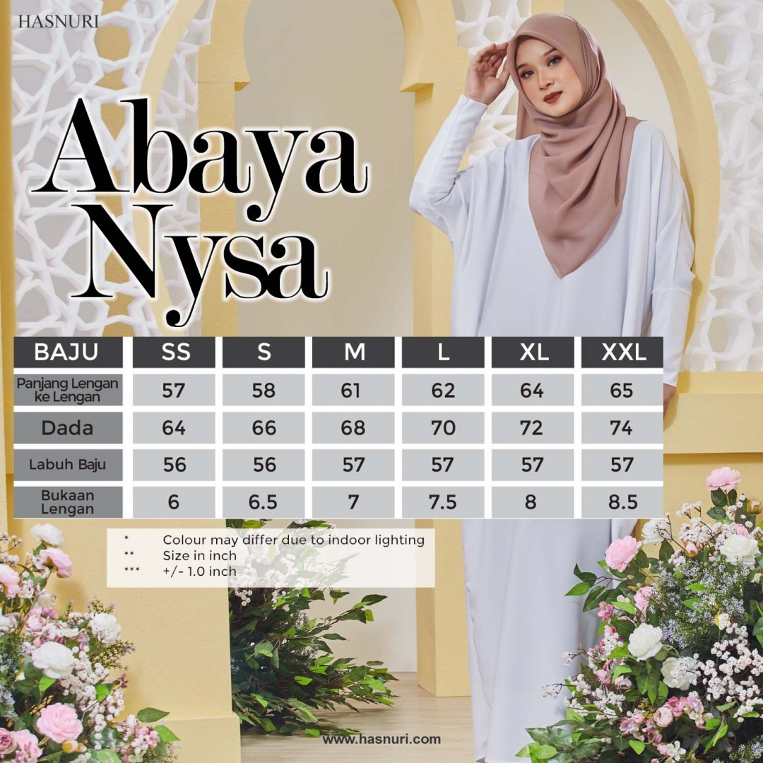 Abaya Nysa - White