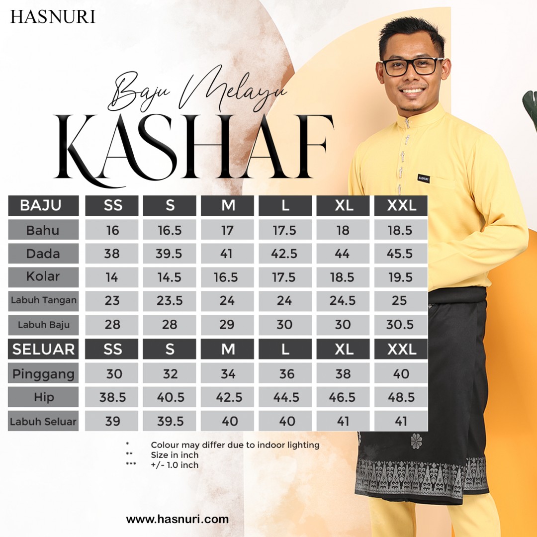 Baju Melayu Kashaf - Golden Brown