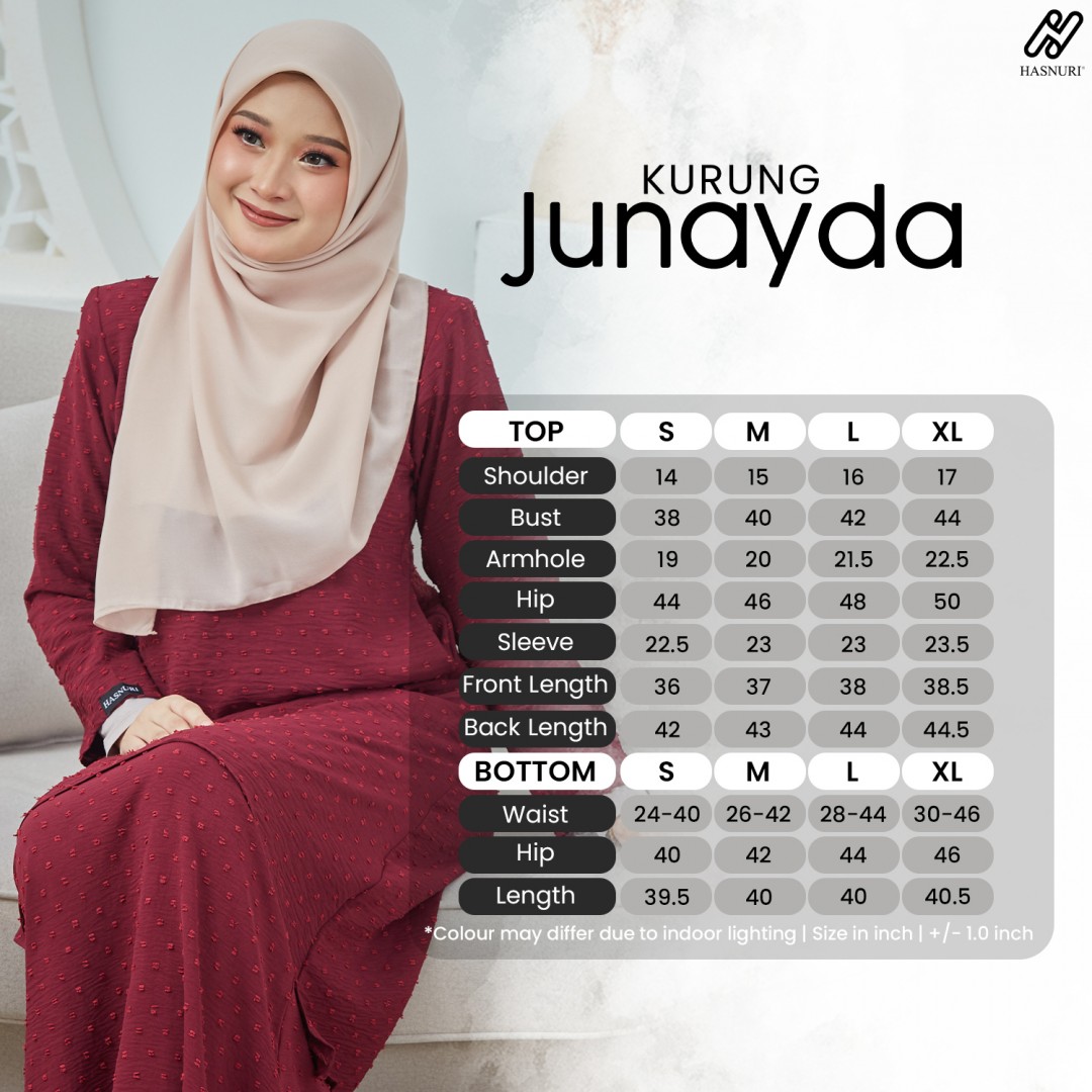 Kurung Junayda - Navy Blue