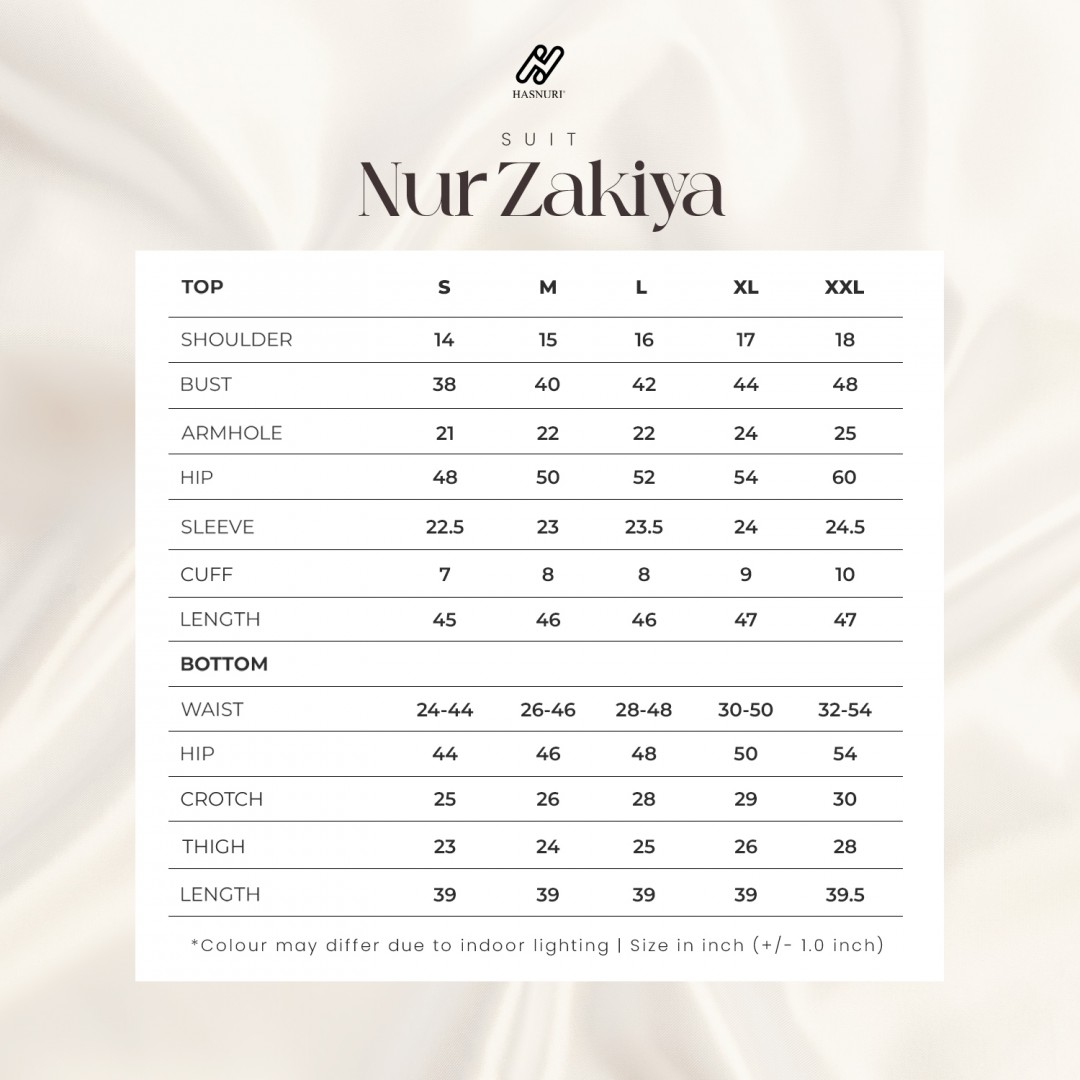 Suit Nur Zakiya - Mustard