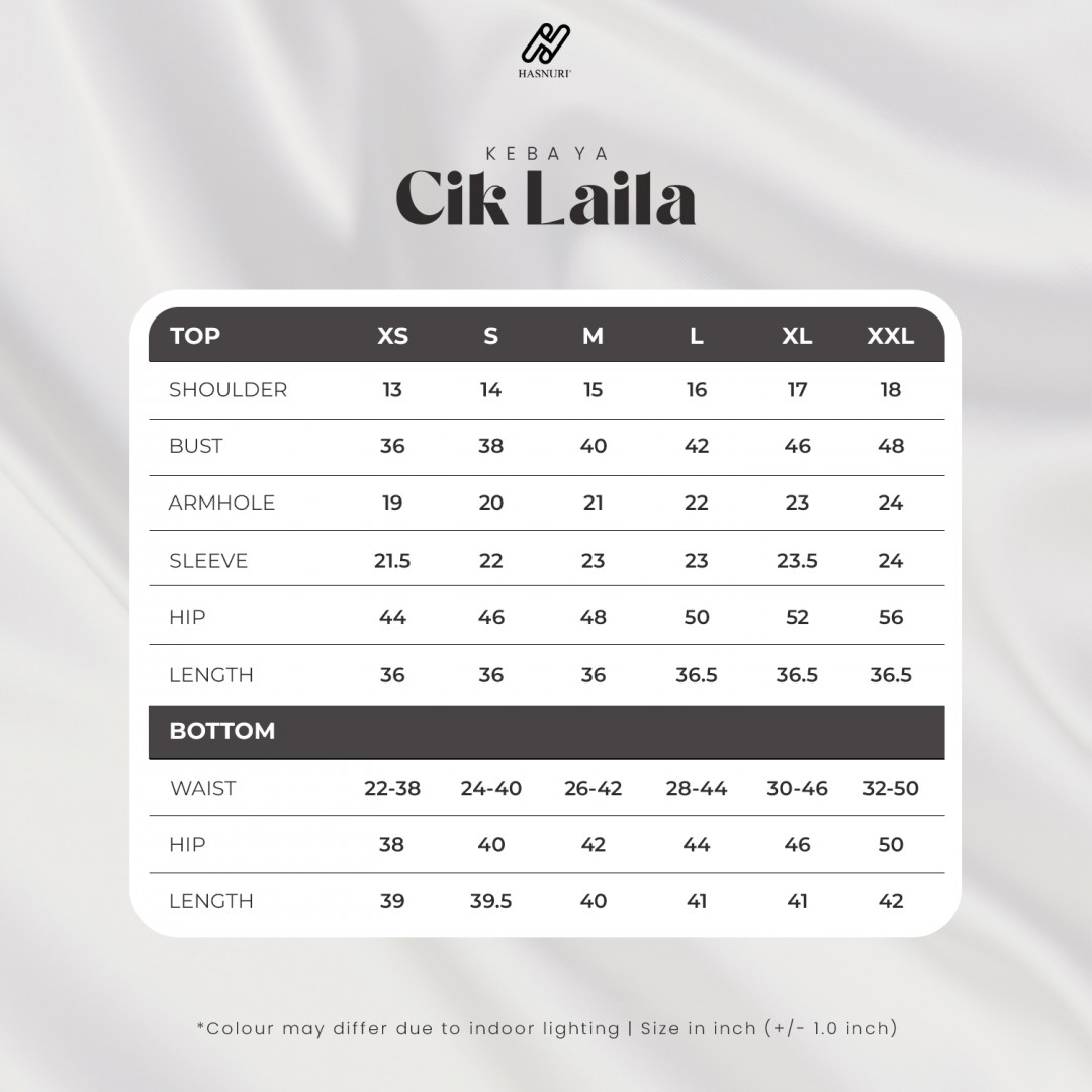 Kebaya Cik Laila - Brown