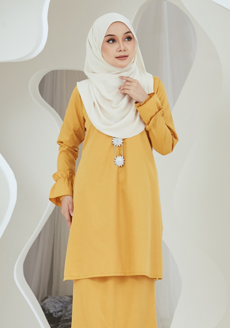 Kurung Sakura - Mustard