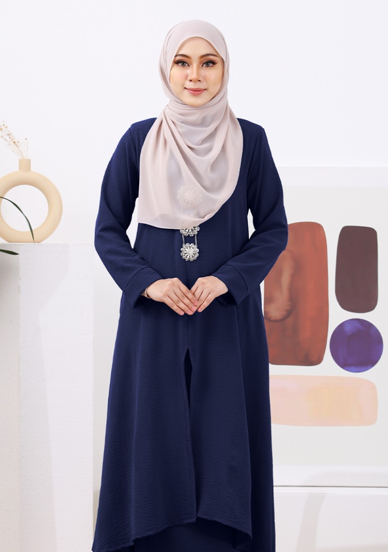 Kurung Ilyana - Navy Blue