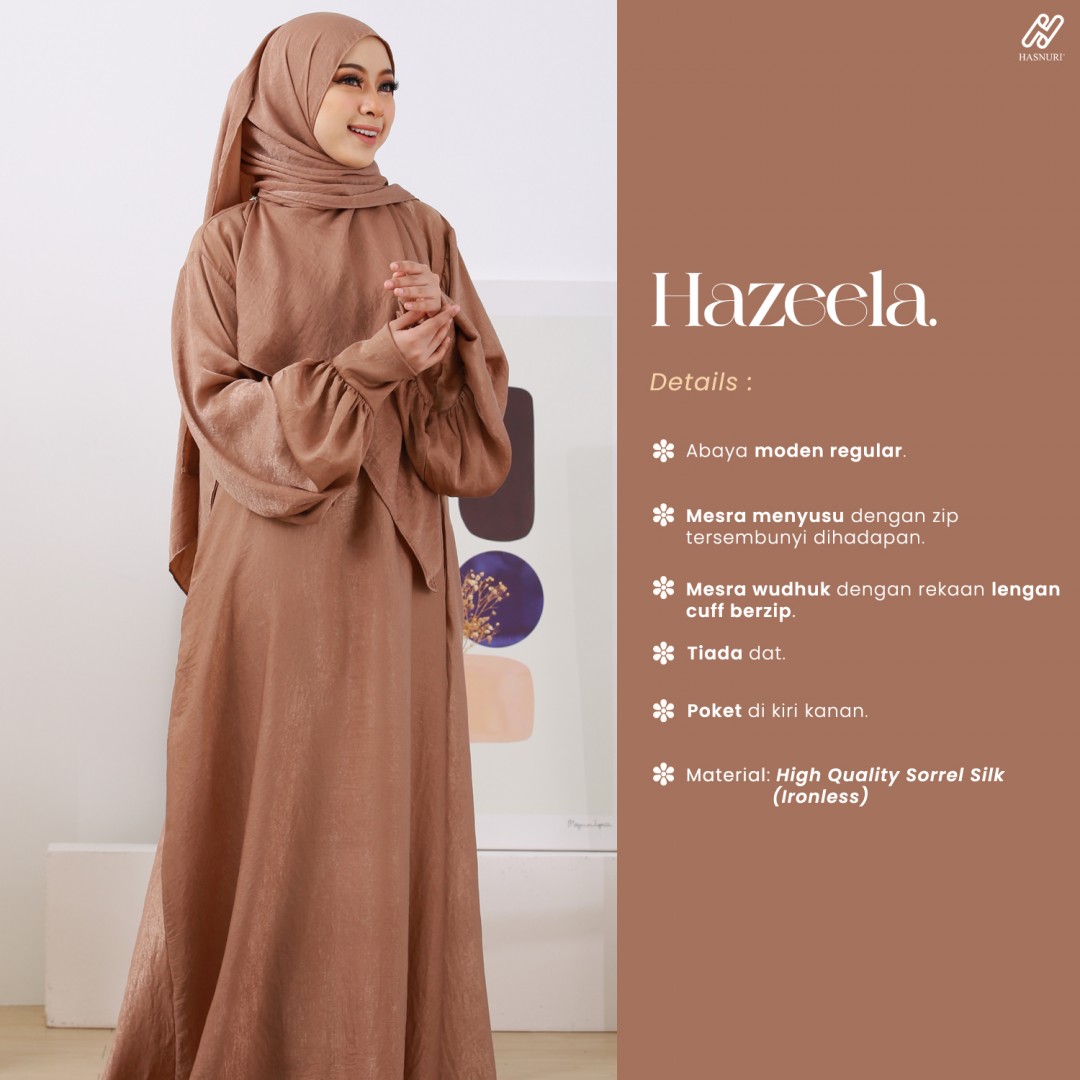 Abaya Hazeela - Black