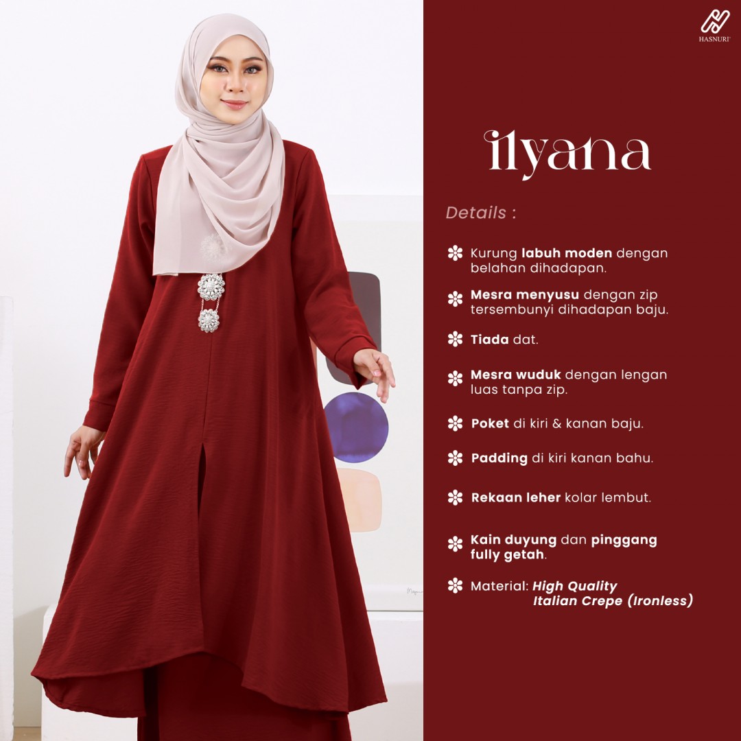 Kurung Ilyana - Plum