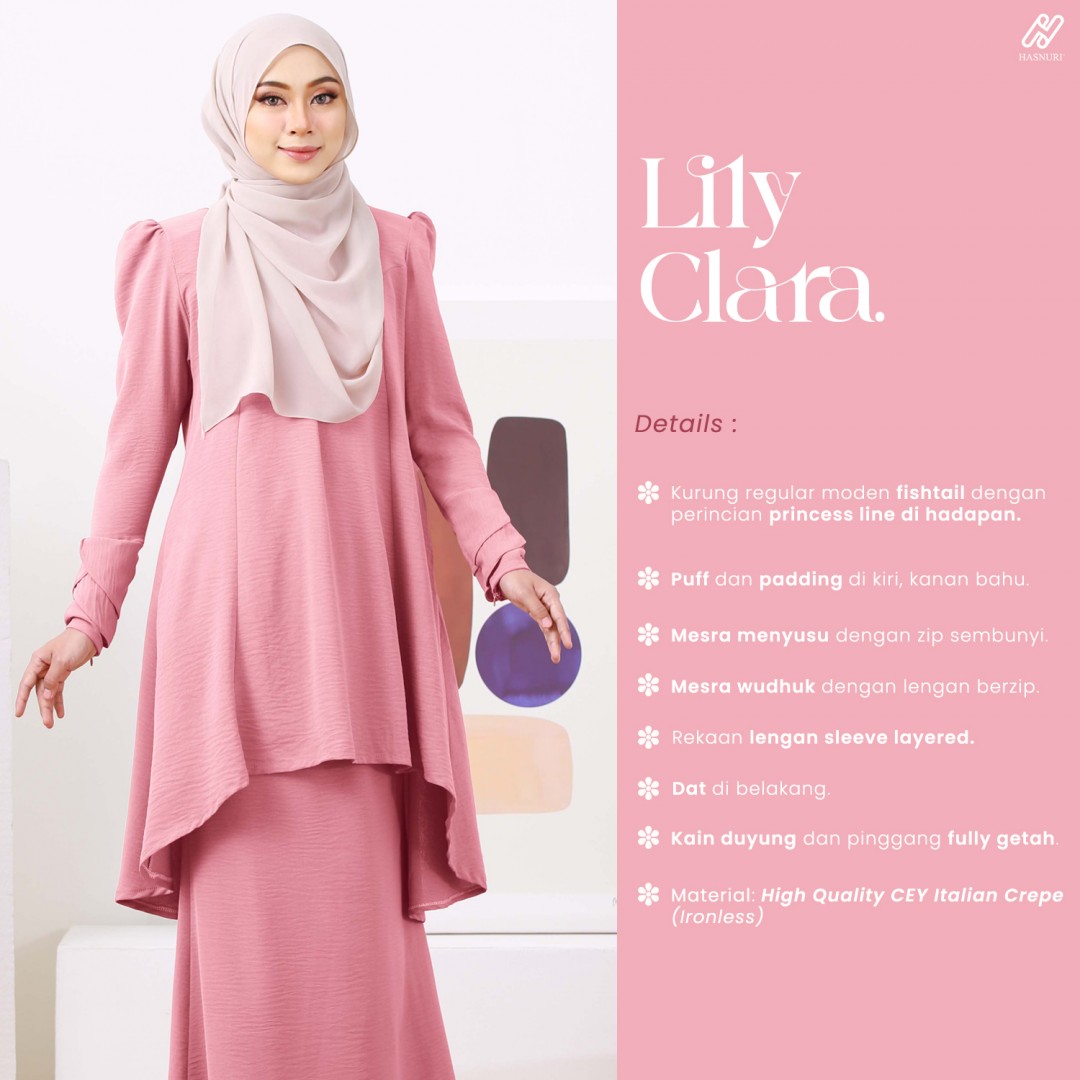 Kurung Lily Clara - Vanilla