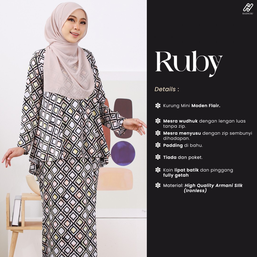 Kurung Ruby - Black